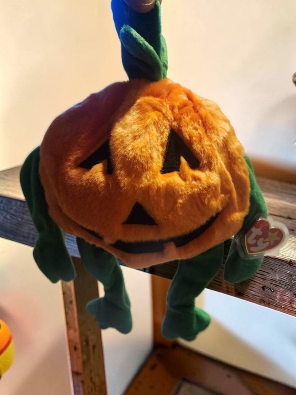 Title: 🎃 VTG 1999 Ty Beanie Buddies "Pumkin'" the Pumpkin Plush